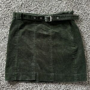 Urban Outfitters Green Corduroy Skirt- Size Medium
